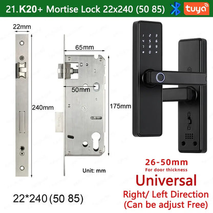 RAYKUBE K20 Biometric Fingerprint Door Lock