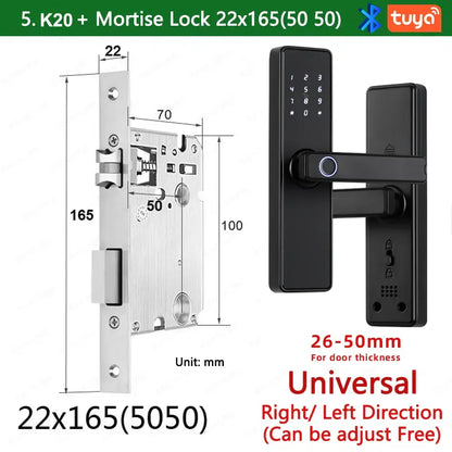 RAYKUBE K20 Biometric Fingerprint Door Lock