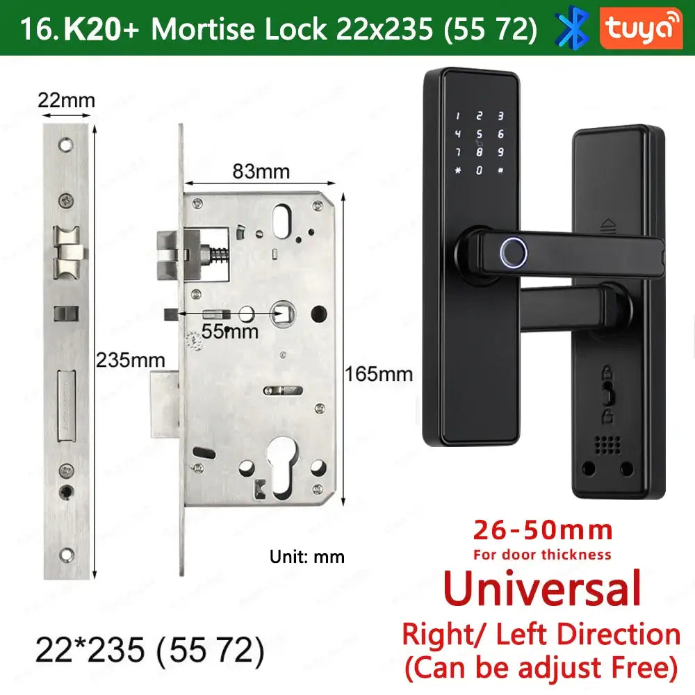 RAYKUBE K20 Biometric Fingerprint Door Lock
