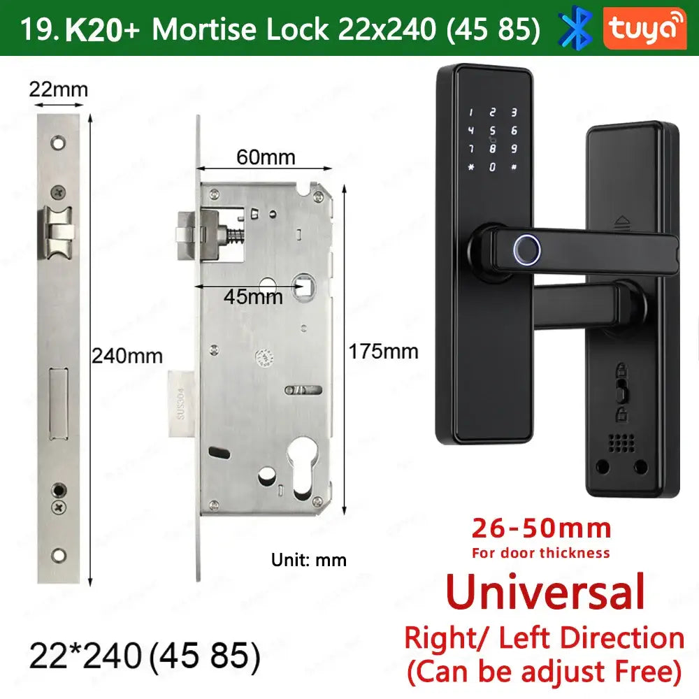 RAYKUBE K20 Biometric Fingerprint Door Lock