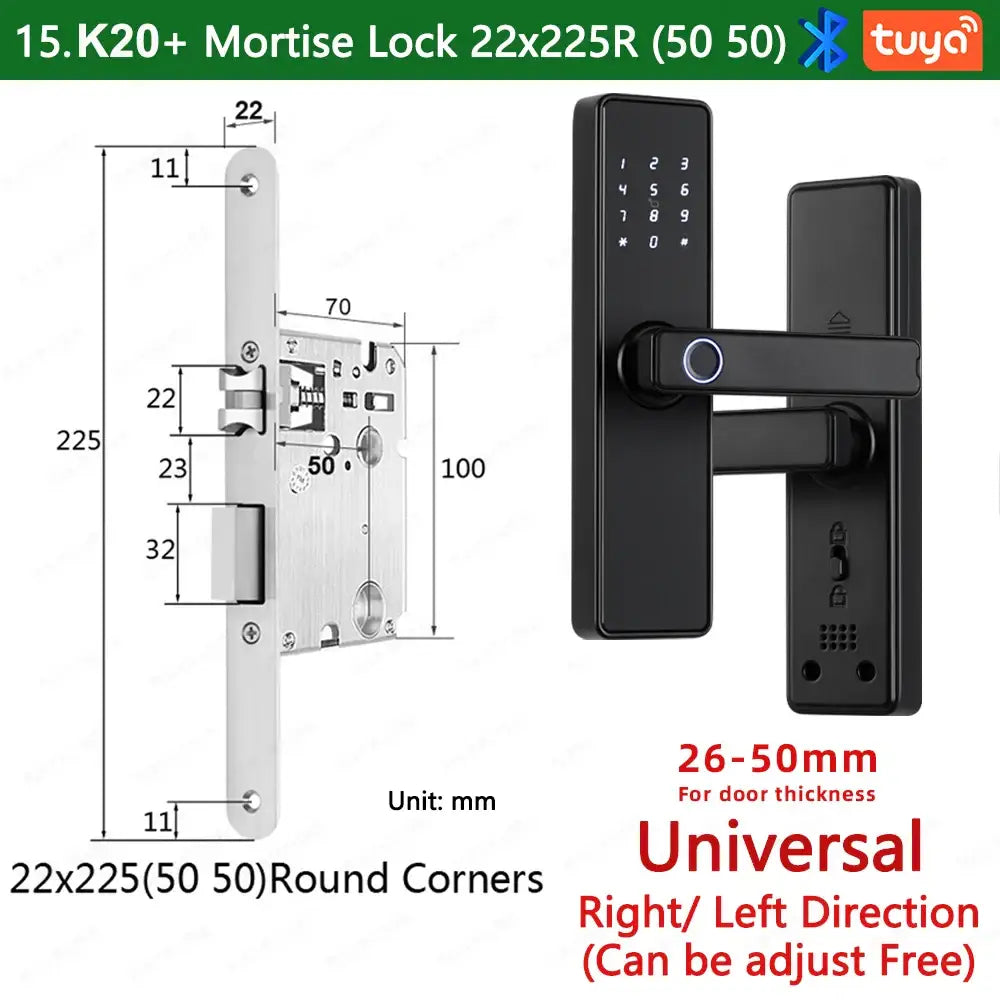 RAYKUBE K20 Biometric Fingerprint Door Lock
