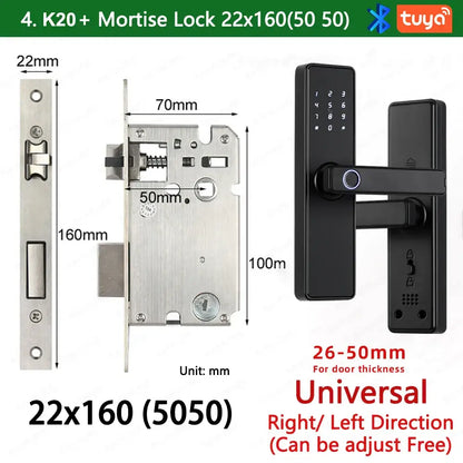 RAYKUBE K20 Biometric Fingerprint Door Lock