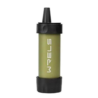 Portable Survival Water Filter for Safe Direct Drinking