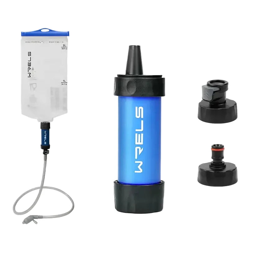 Portable Survival Water Filter for Safe Direct Drinking
