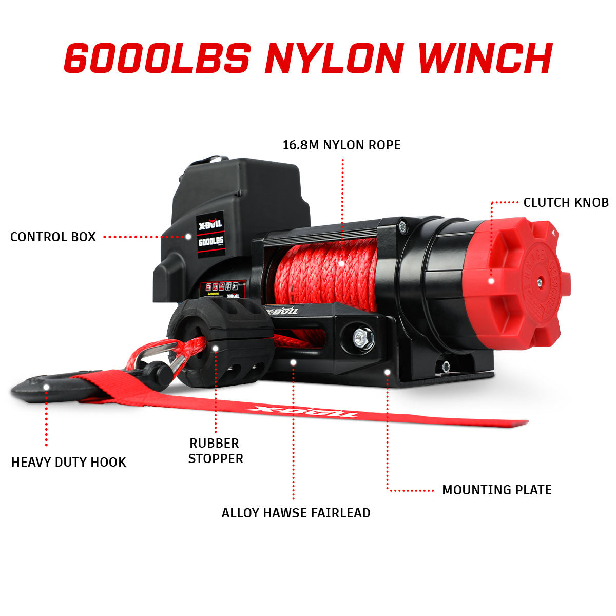 X-BULL Electric Winch 6000LBS