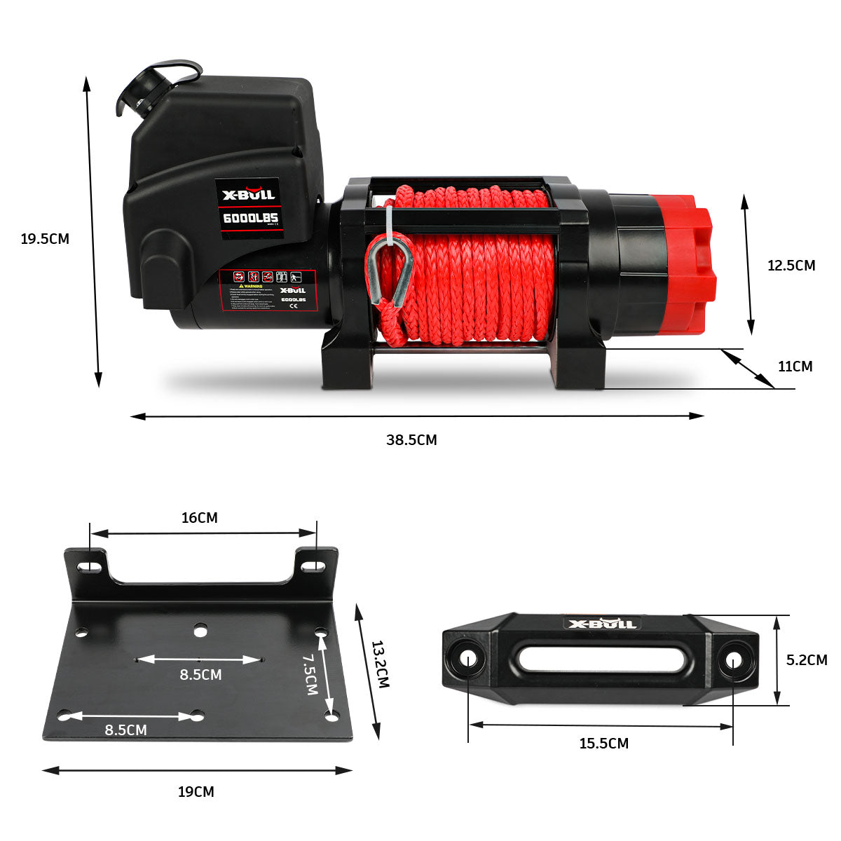 X-BULL Electric Winch 6000LBS