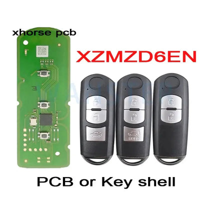 Smart Remote Car Key Fob for Mazda 3, 5, 6, CX-3, CX-5, CX-7, CX-9 & MX-5