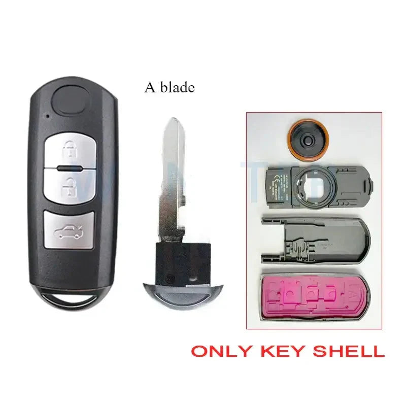 Smart Remote Car Key Fob for Mazda 3, 5, 6, CX-3, CX-5, CX-7, CX-9 & MX-5