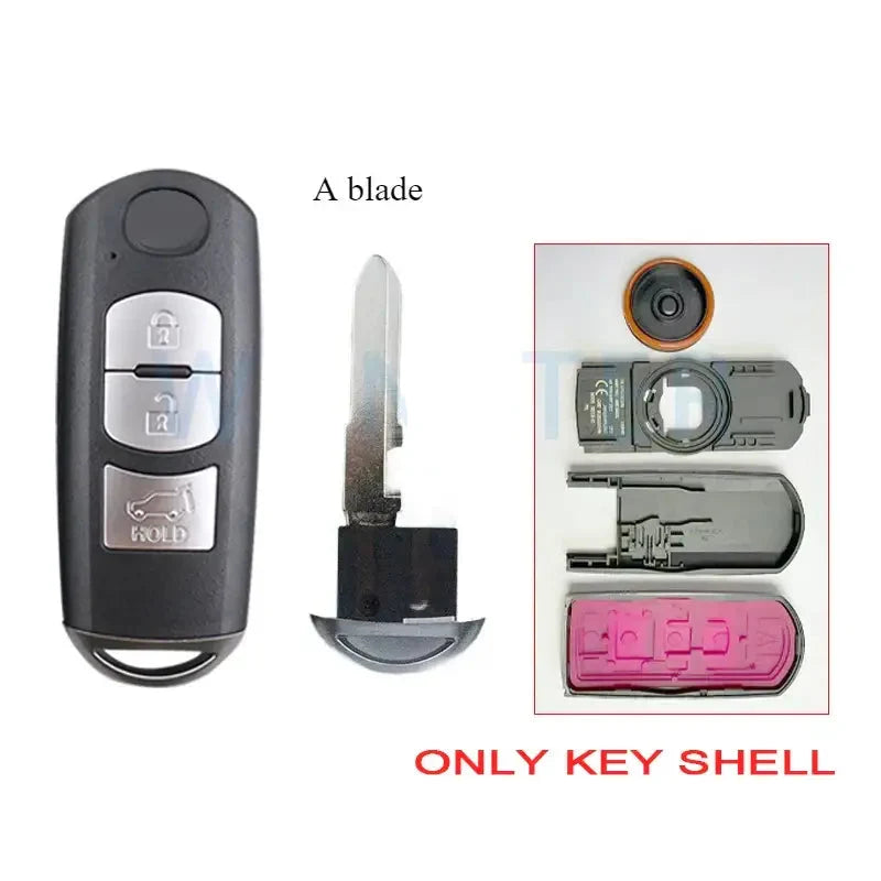 Smart Remote Car Key Fob for Mazda 3, 5, 6, CX-3, CX-5, CX-7, CX-9 & MX-5