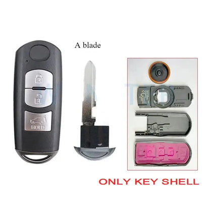 Smart Remote Car Key Fob for Mazda 3, 5, 6, CX-3, CX-5, CX-7, CX-9 & MX-5