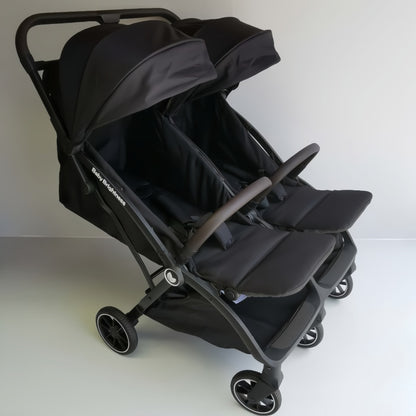 Double Pram – FlexGo Duo double stroller Black