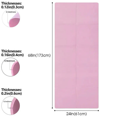 Yoga Mat Pilates Fitness Mat – 3/4/6mm (6 colours available)