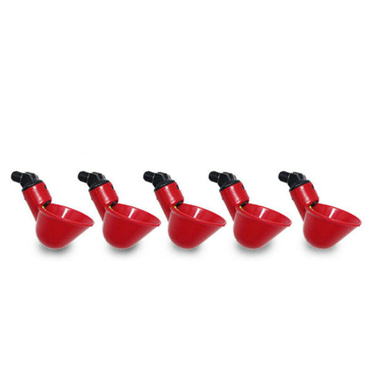 Automatic Cups Water Feeder Drinker Chicken Waterer Poultry Chook Bird