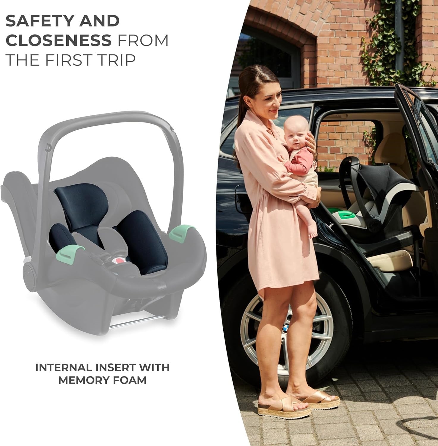Pre-order Skyra 2-in-1 Newborn Pram & Bassinet Stroller with Car Seat and ISOFIX Base (Black/Gold) - image 34