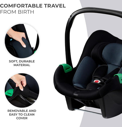 Pre-order Skyra 2-in-1 Newborn Pram & Bassinet Stroller with Car Seat and ISOFIX Base (Black/Gold) - image 32