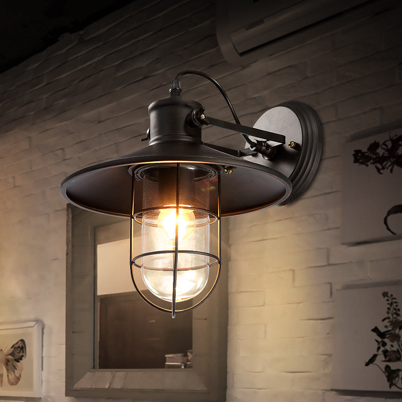 Indoor Wall Lamp Vintage Lighting Kitchen Light Black Wall Sconce - salelink.co.nz