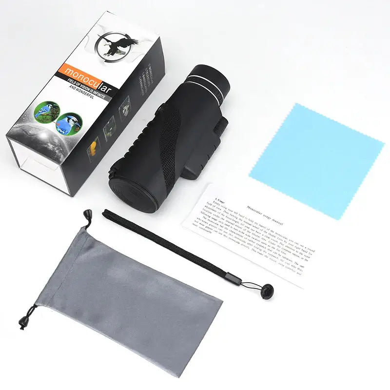 Zoom Monocular Telescope with Tripod & Phone Clip