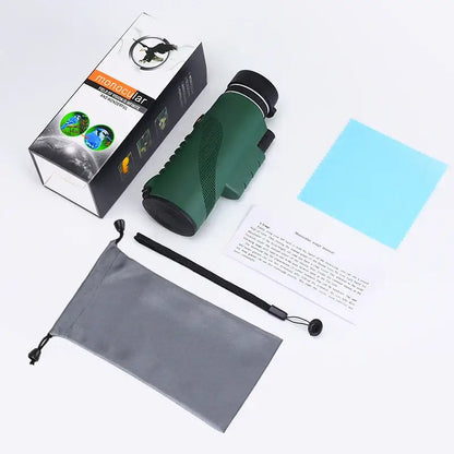 Zoom Monocular Telescope with Tripod & Phone Clip